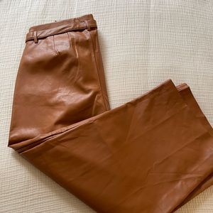 Eloquii Brown Pleather Pants